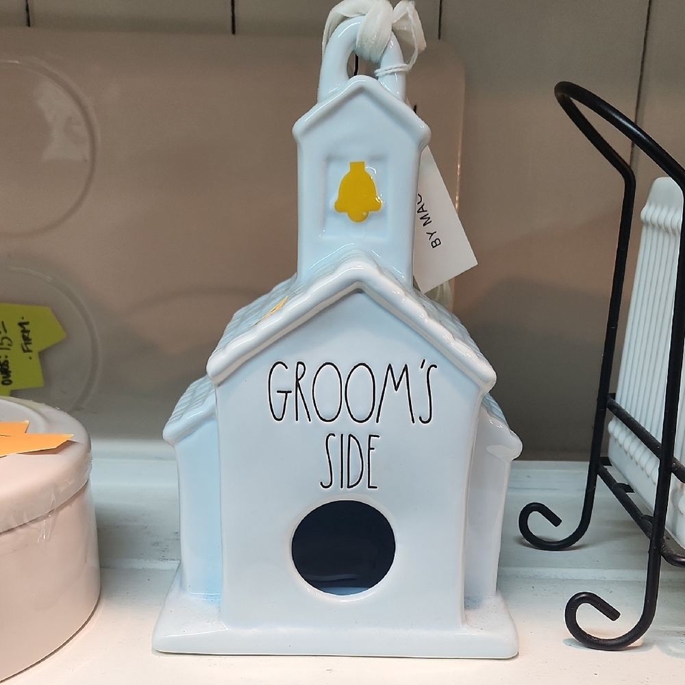 Groom's Side Ceramic Birdhouse